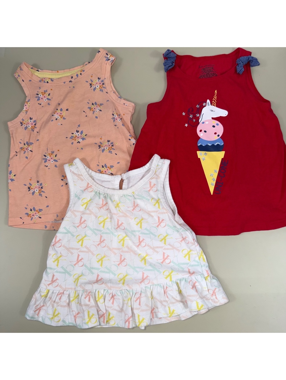 Girls 12M Clothing Lot Gerber CK Cat & Jack 11 Pieces - Picture 2 of 6